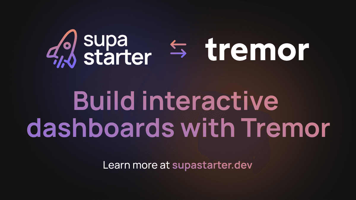 How the integrate Tremor to build interactive dashboards